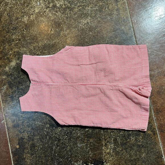 Vintage Red Baby Romper