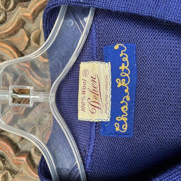 Vintage 1950s Landry HS Wool Basketball Letter Sweater