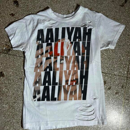 Aaliyah Preowned Large Band T-shirt