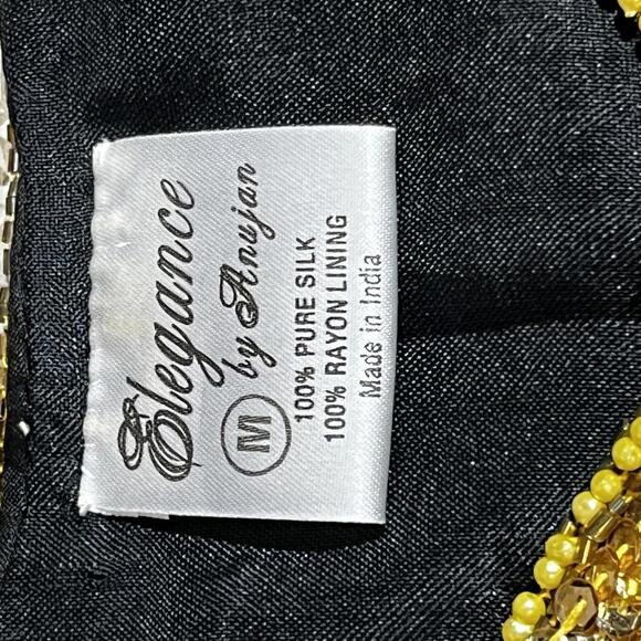 Black and gold medium sequin silk shirt