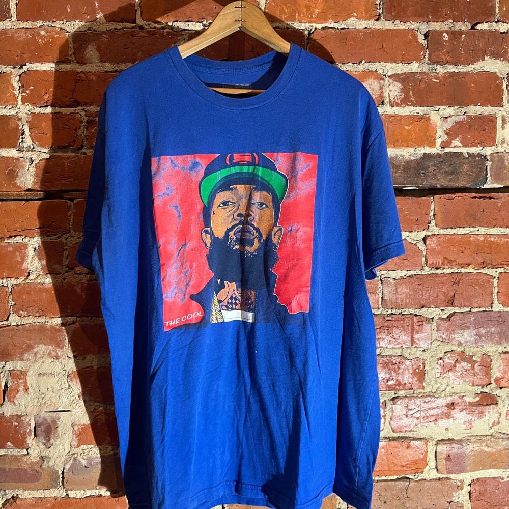 Nipsey hustle 2xlarge blue graphic vintage preowned tshirt