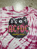 ACDC pink tiedye PreOwned Small Band TShirt