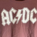 Acdc large purple graphic vintage preowned crop top longsleeve tshirt