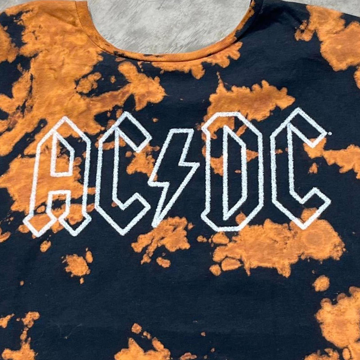 ACDC Preowned Large Cut Off Sleeve Tie Dye Tank Top