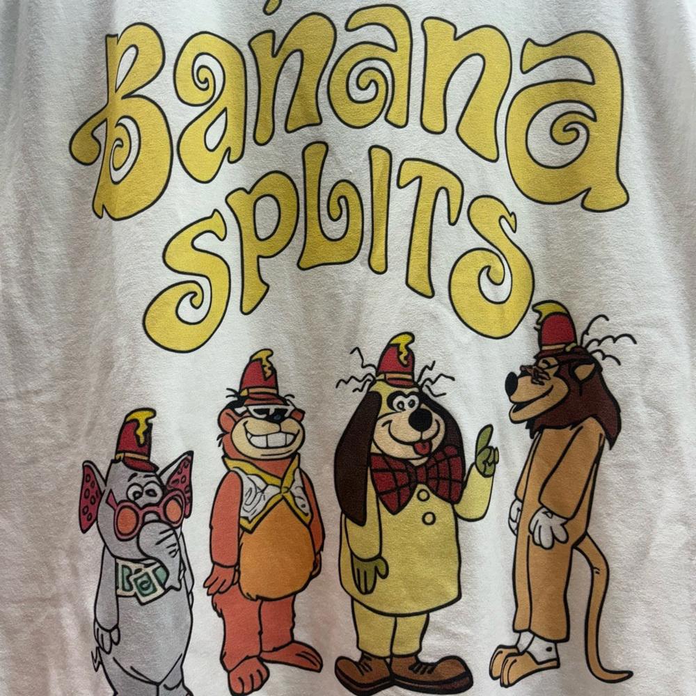 The banana splits 2xlarge women’s white graphic preowned tshirt