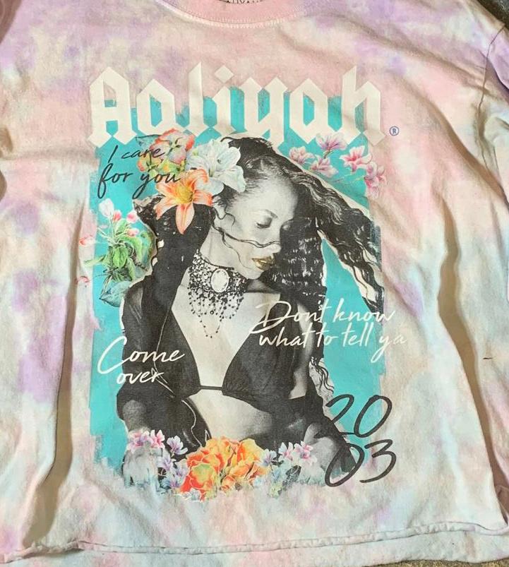 Aaliyah Preowned Cropped Long sleeve Tie DyeT-shirt