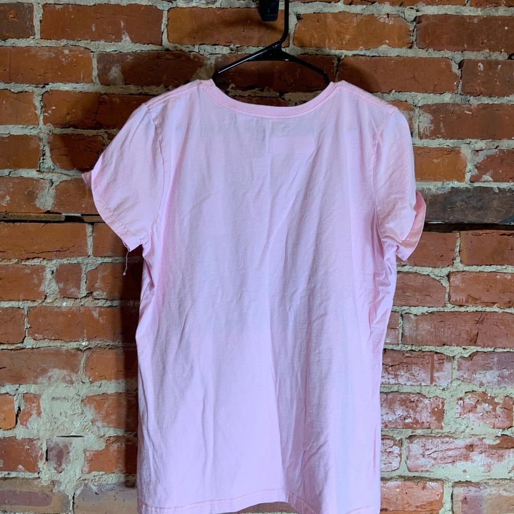 500 club ladies Xlarge pink graphic preowned T-shirt