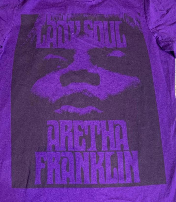 Aretha Franklin PreOwned XL Purple Shirt