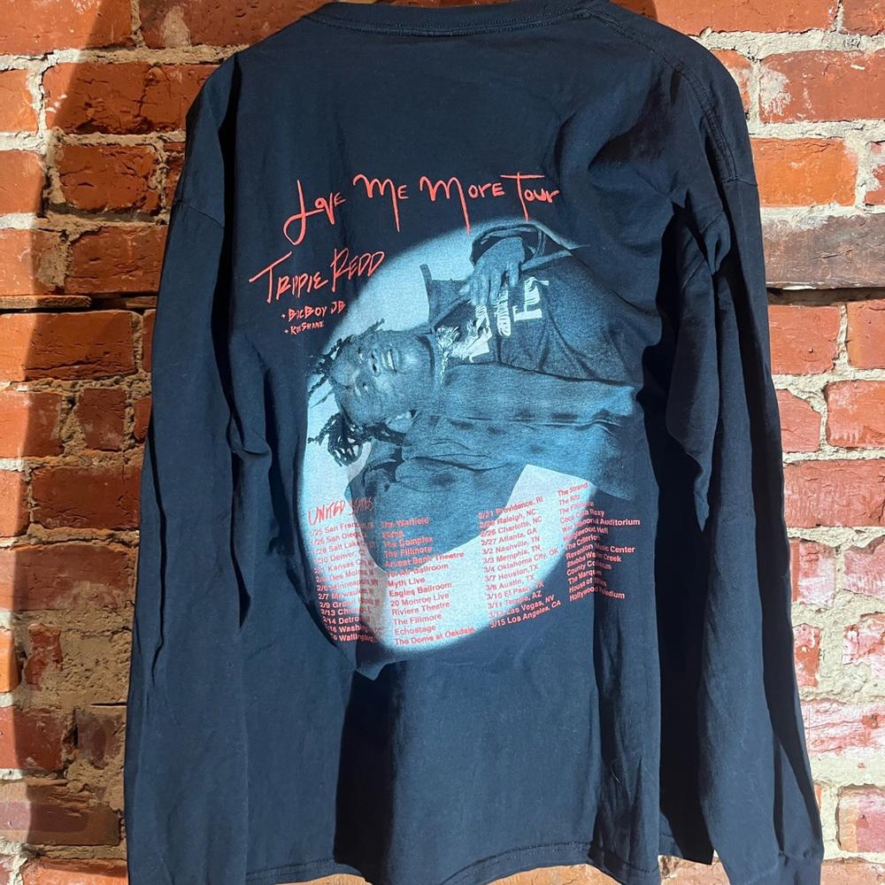 Trippie redd X-Large black graphic vintage preowned longsleeve tshirt