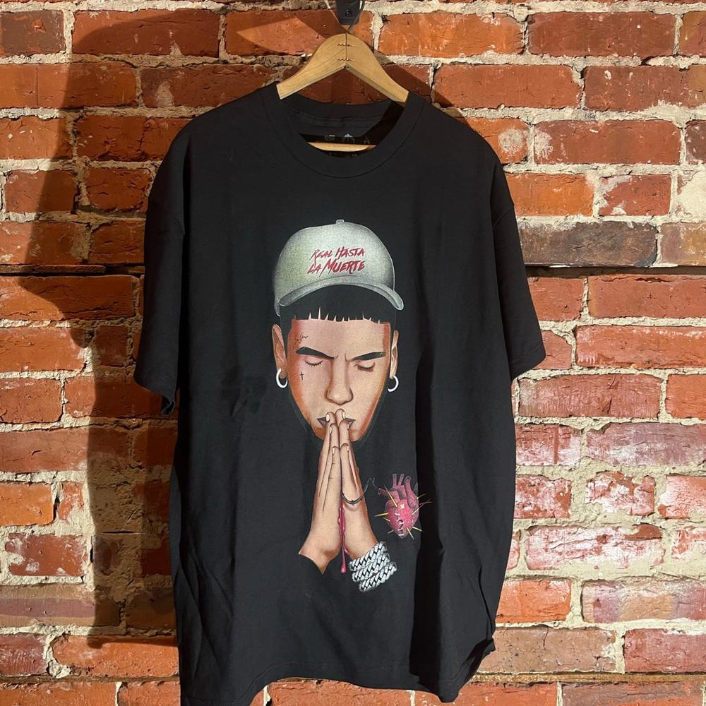 Real hasta la muerte xlarge black graphic vintage preowned tshirt