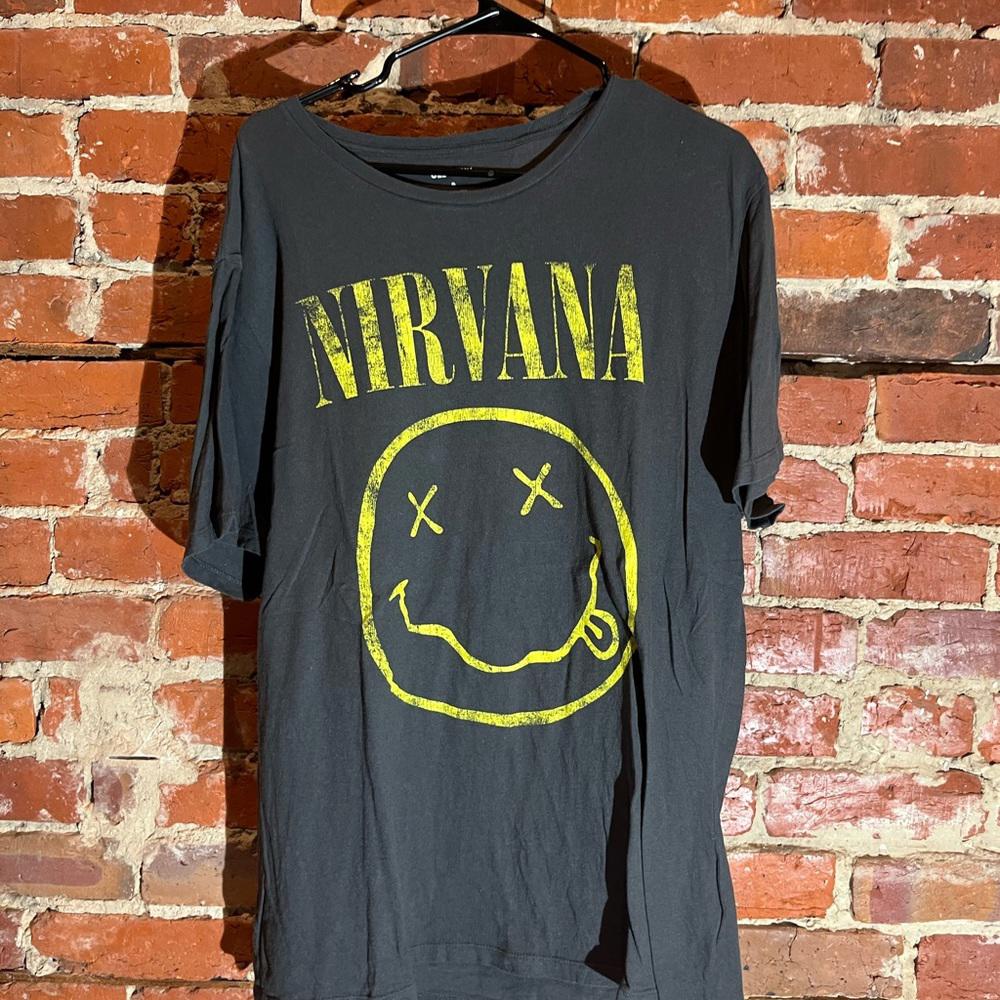 Nirvana xlarge grey graphic vintage preowned tshirt