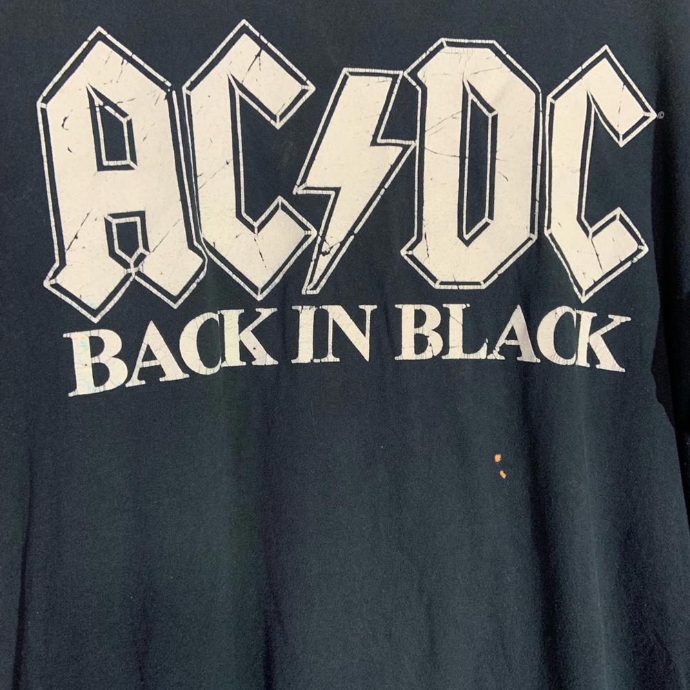 ACDC black Xlarge graphic vintage T-shirt