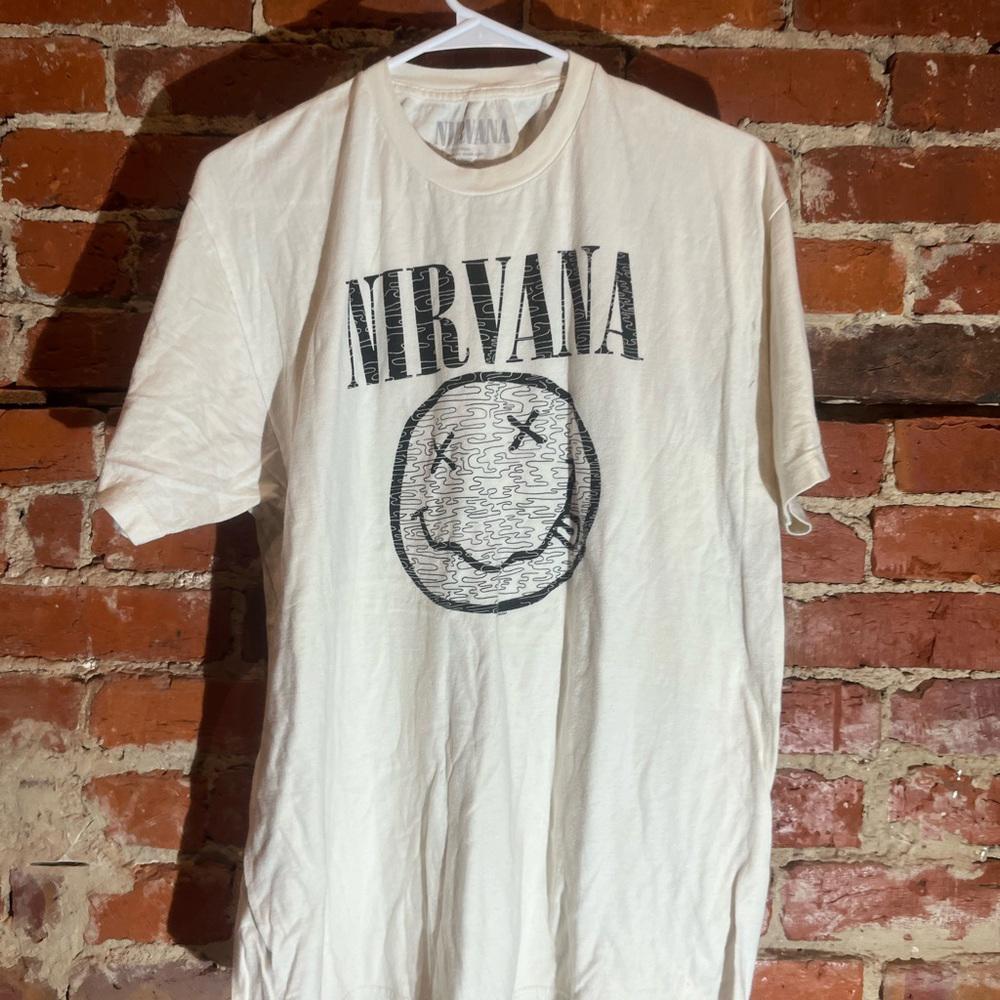 Nirvana xlarge white graphic vintage preowned tshirt