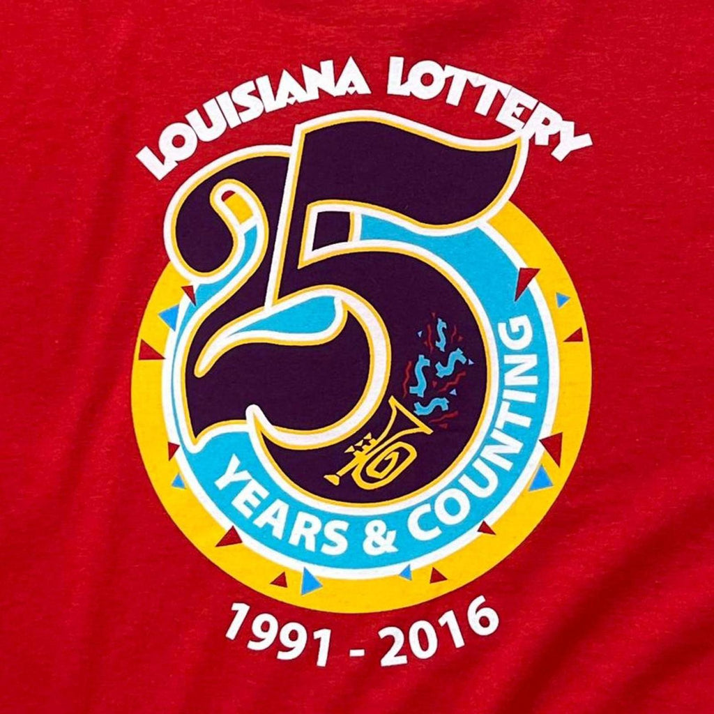 Vtg. Louisiana Lottery 25th Anniversary Preowned XL T-shirt