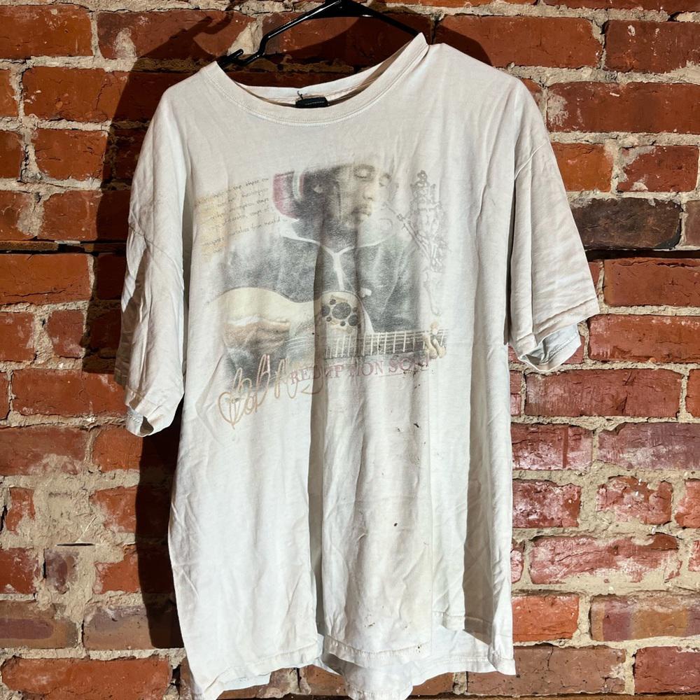 Bob Marley xlarge white graphic vintage preowned tshirt