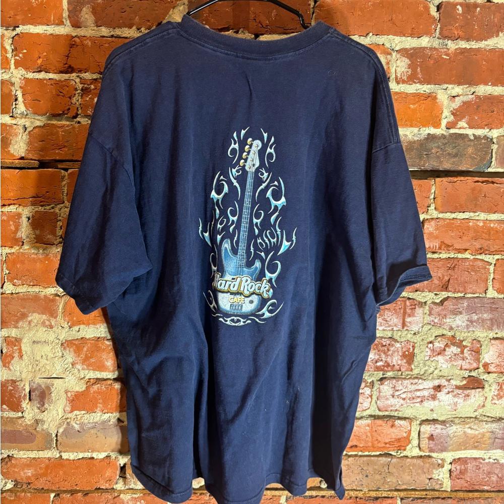 Hard Rock Cafe San Jain 2xlarge blue graphic vintage preowned tshirt