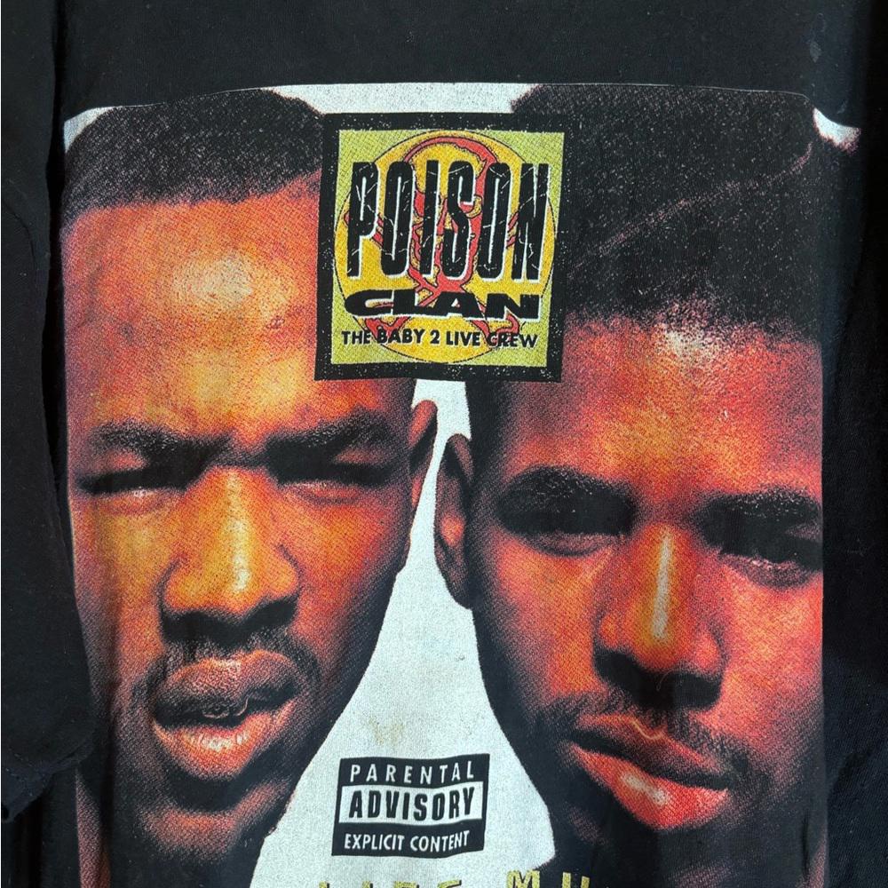Poison clan 2xlarge black graphic vintage preowned tshirt