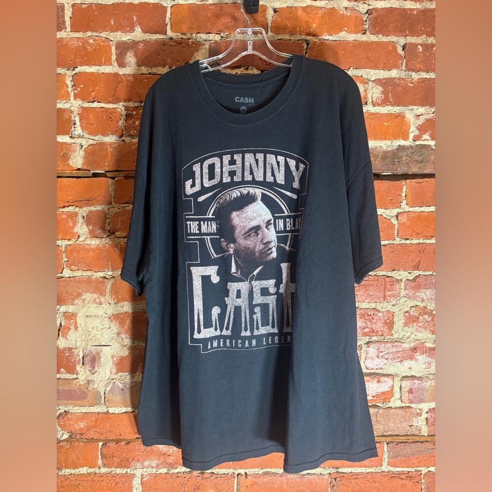 Johnny cash 3xlarge black graphic vintage preowned tshirt