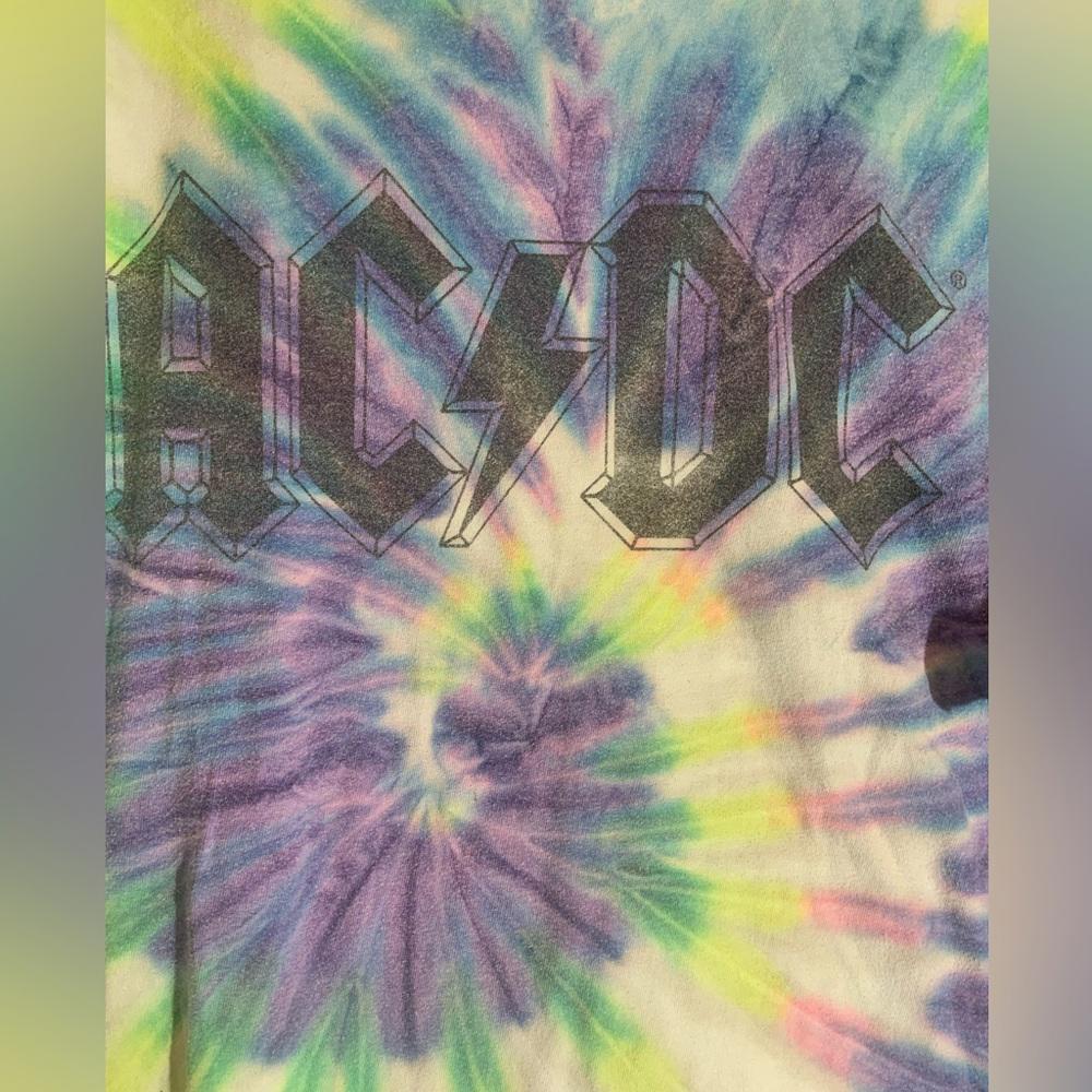 ACDC large tiedye graphic vintage T-shirt