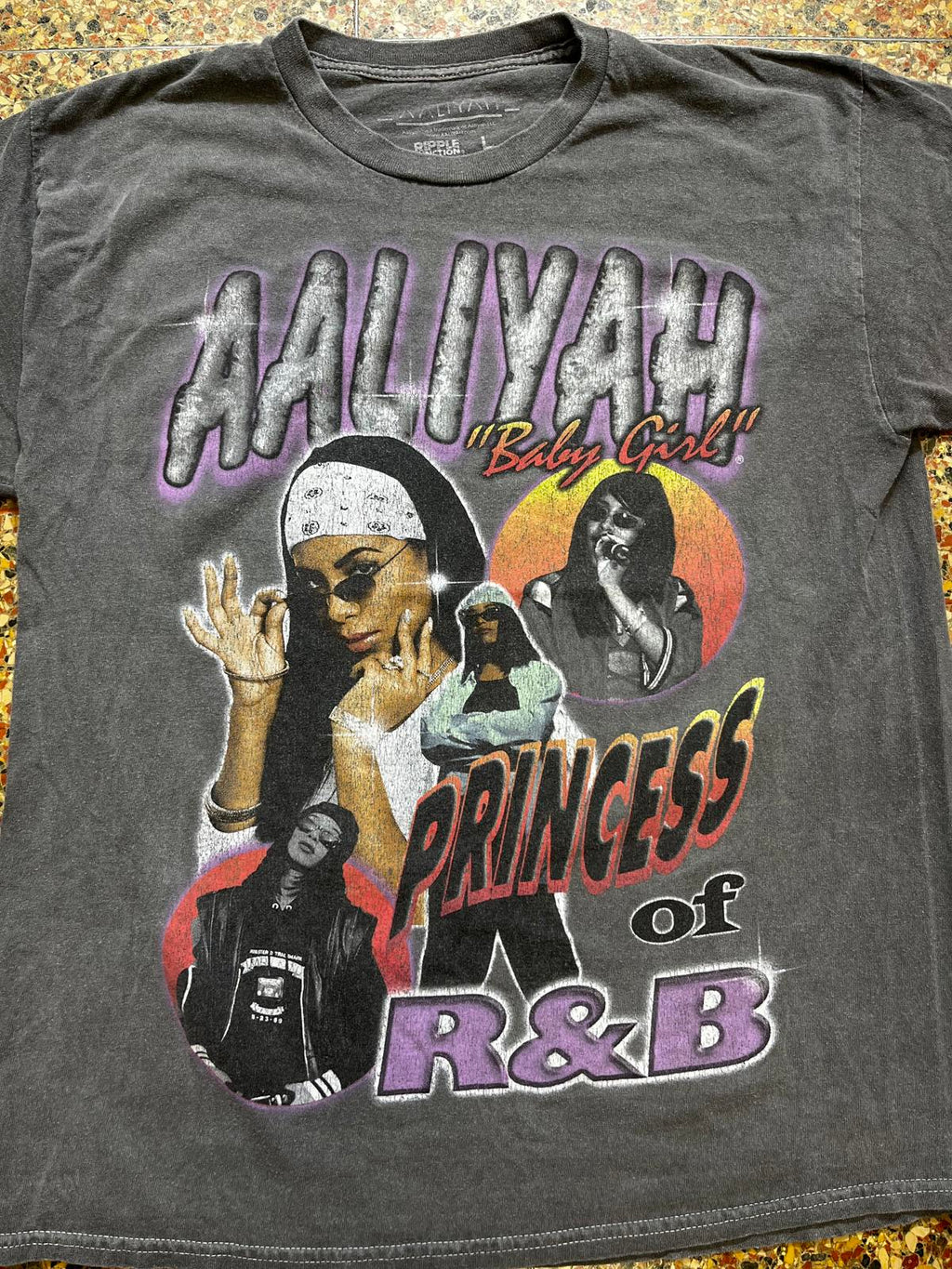 Aaliyah Preowned Large Band T-shirt