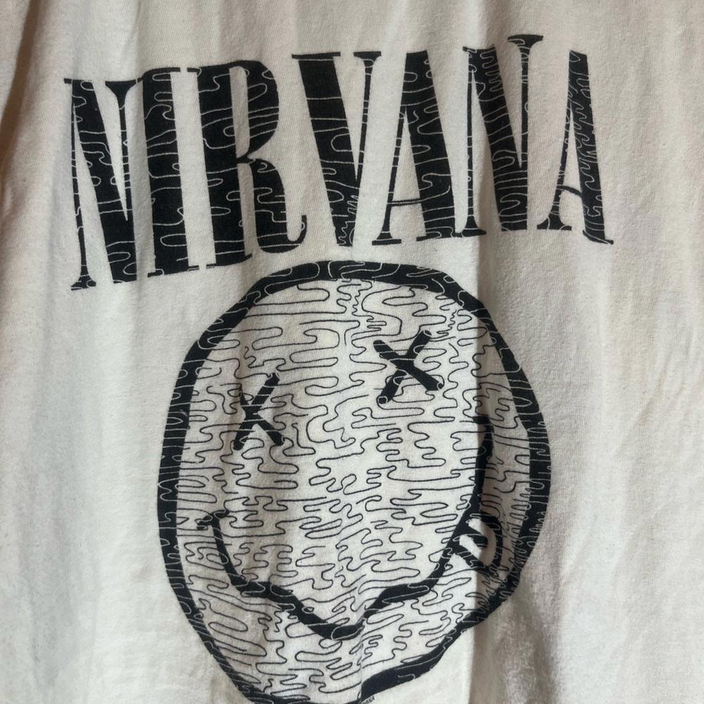 Nirvana xlarge white graphic vintage preowned tshirt