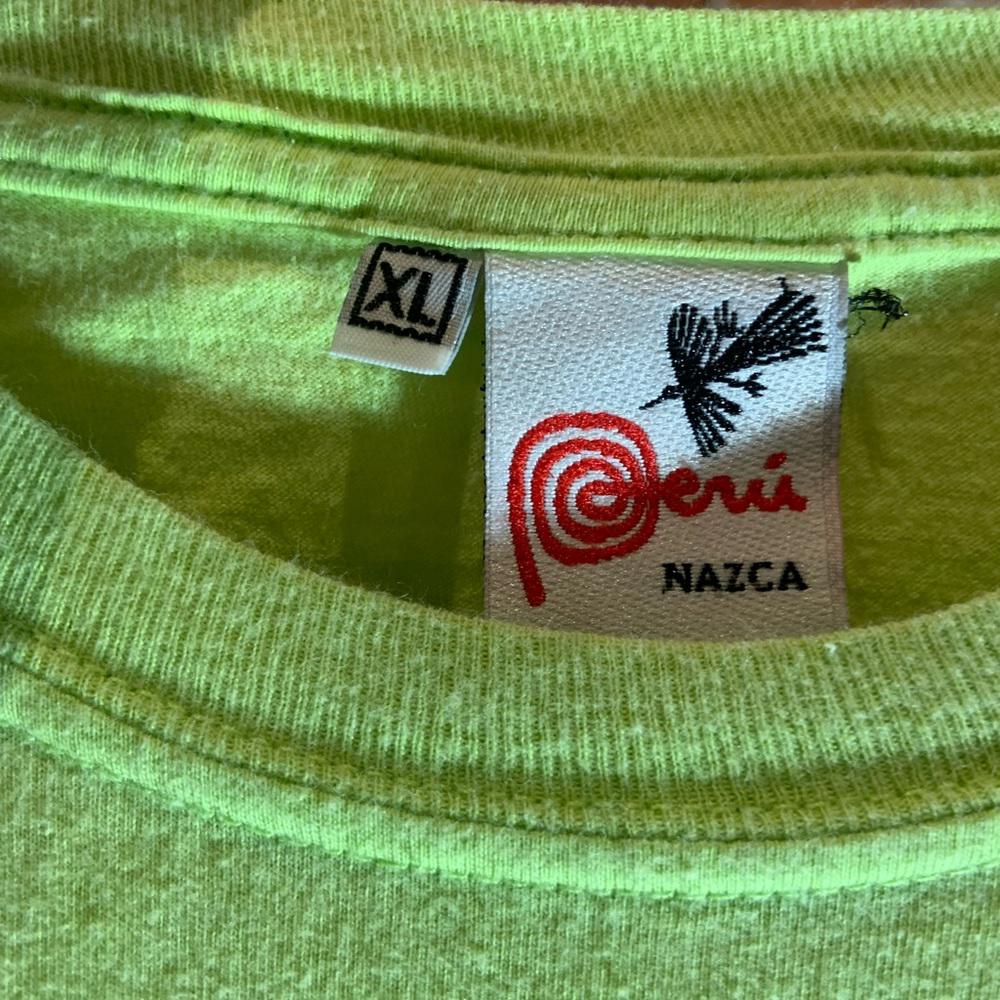 The doors Xlarge neon green graphic vintage T-shirt