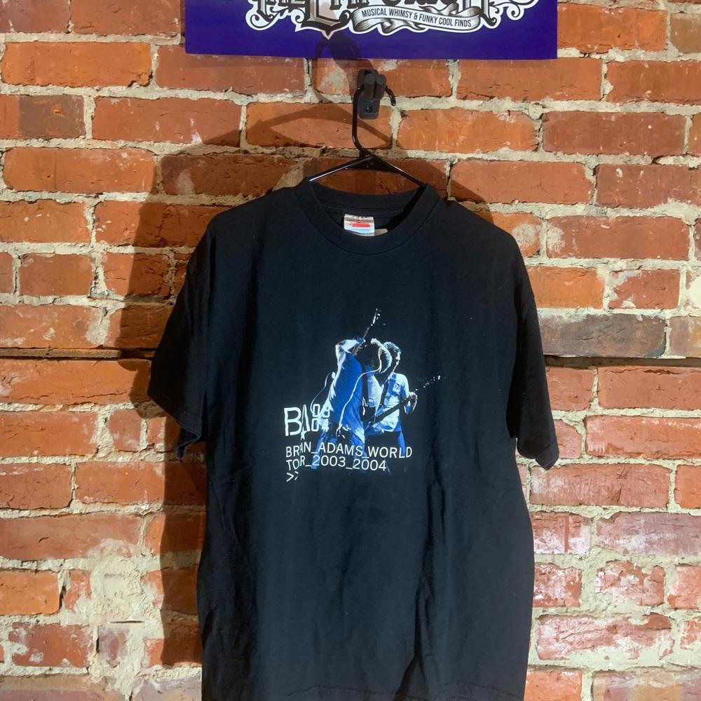 Bryan Adams Xlarge black graphic vintage tour T-shirt