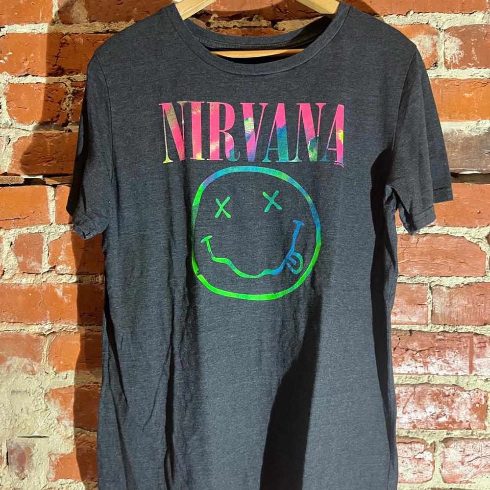 Nirvana xlarge black graphic vintage preowned tshirt