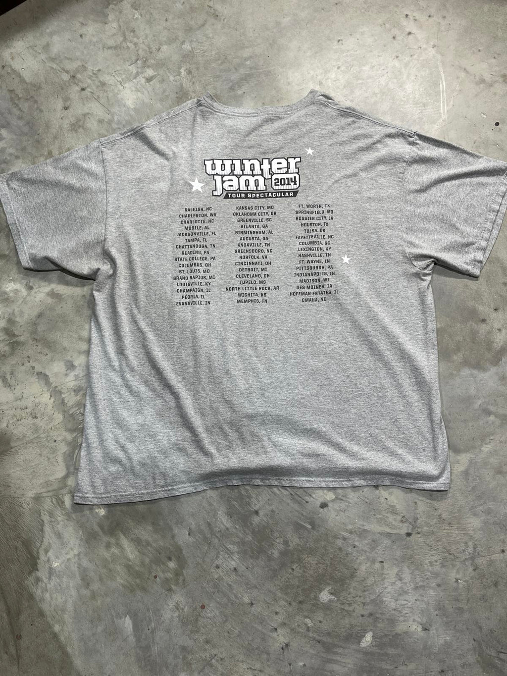 Jam Nation 2104 Winter Jam Preowned 3XL Band T-shirt