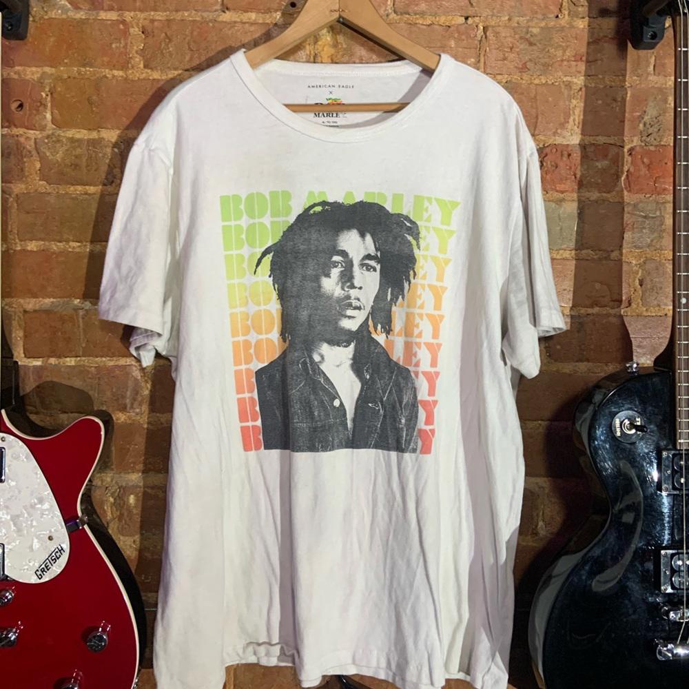 Bob Marley Xlarge white graphic T-shirt