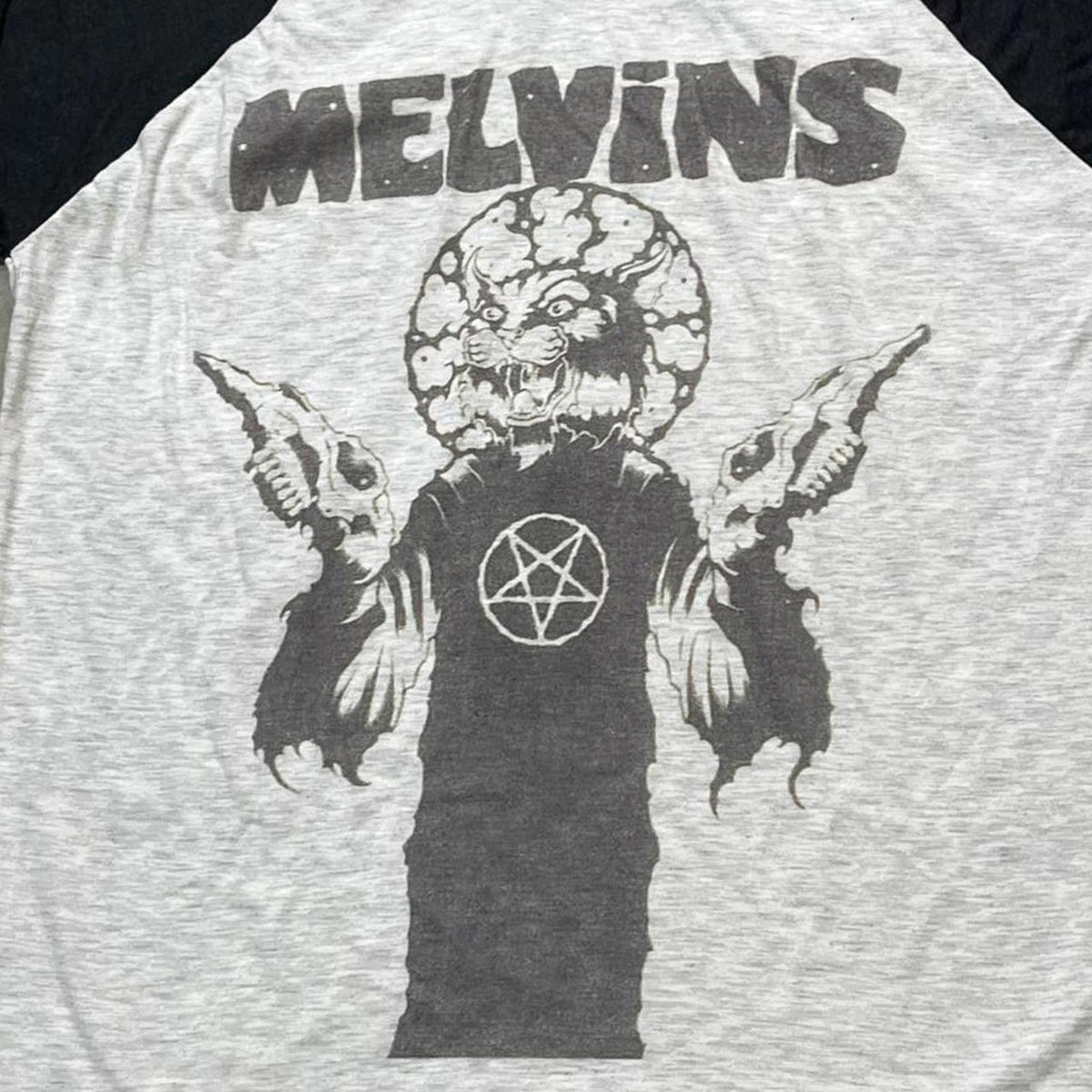 Melvins Preowned XL 3/4 Sleeve T-shirt