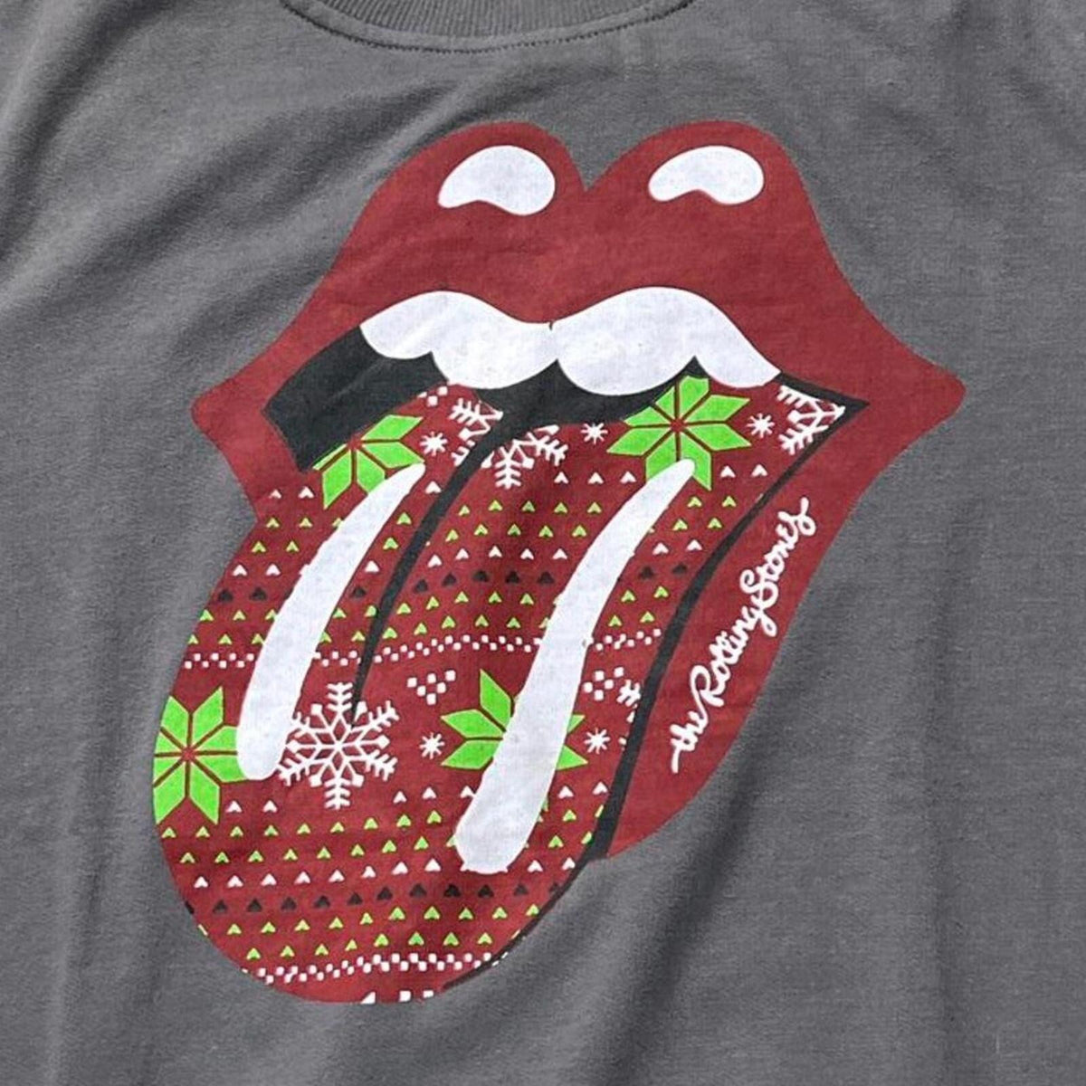 The Rolling Stones Preowned 2XL Christmas Sweatshirt