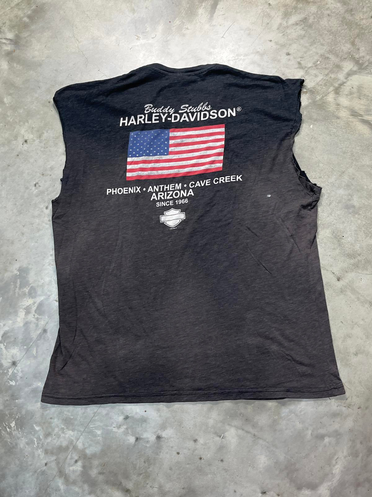 Harley Davidson Preowned 2XL Cutoff Sleeve Tank Top T-shirt