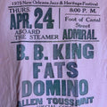 1975 New Orleans Jazz festival youth large pink graphic preowned T-shirt