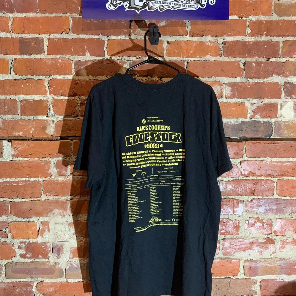 Alice cooper coopstock 2023 2XLarge black graphic T-shirt