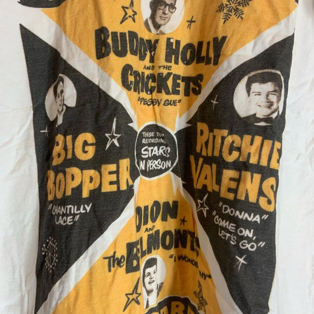 Buddy holly ladies 2XLarge white graphic preowned T-shirt