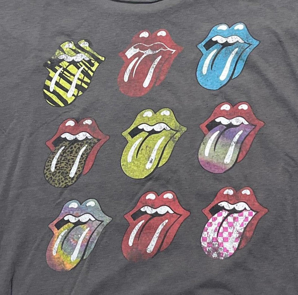 The Rolling Stones Preowned XL Cropped Neckline T-shirt