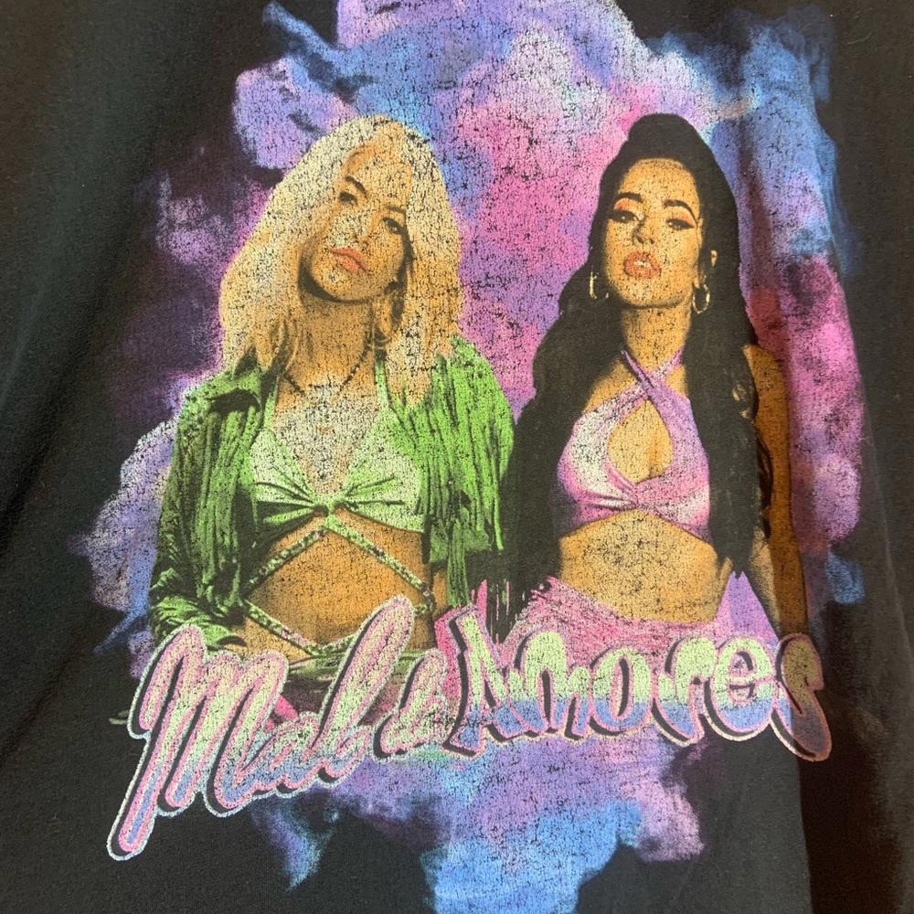 Mel & amores 2XLarge black graphic vintage T-shirt