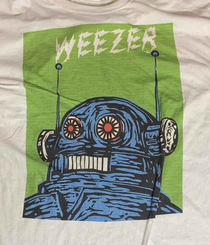 Weezer PreOwned XL White Shirt