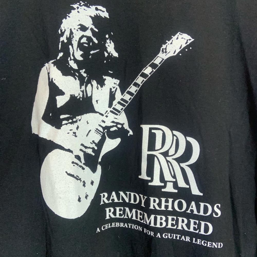 Randy Rhoads 2XLarge black graphic vintage T-shirt