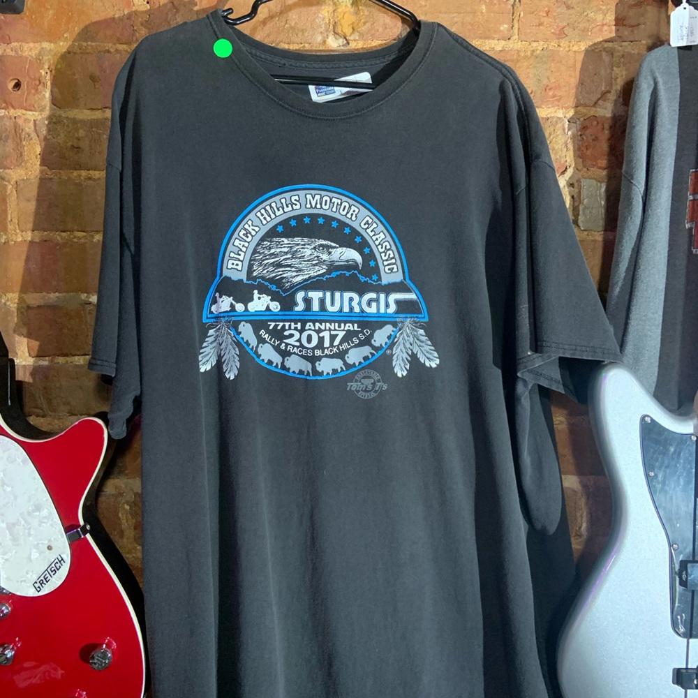 Black hills motor classic 2XLarge black graphic T-shirt