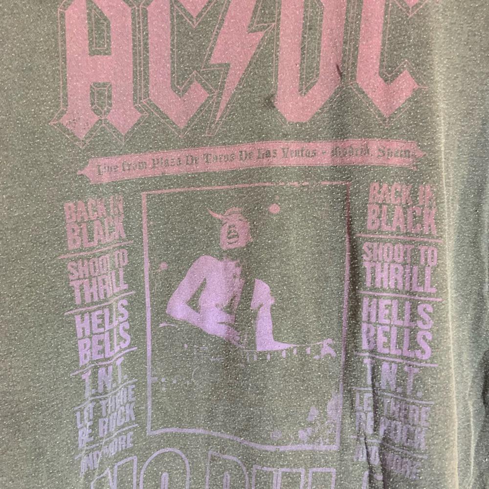 ACDC large grey graphic vintage T-shirt