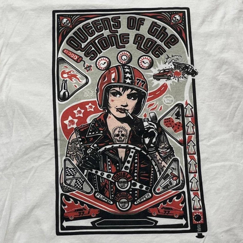 Queens Of The Stone Age Preowned XL Ringer T-shirt