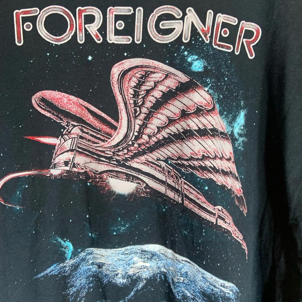 Foreigner 3xlarge black graphic preowned T-shirt