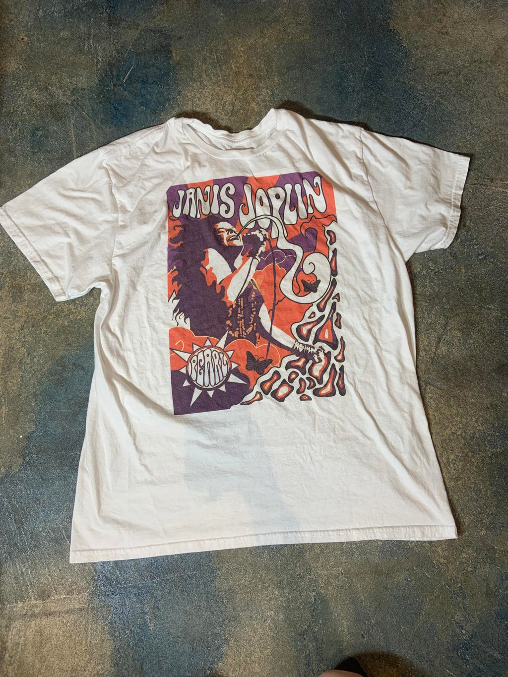 Janis Joplin XL Graphic Preowned T-shirt