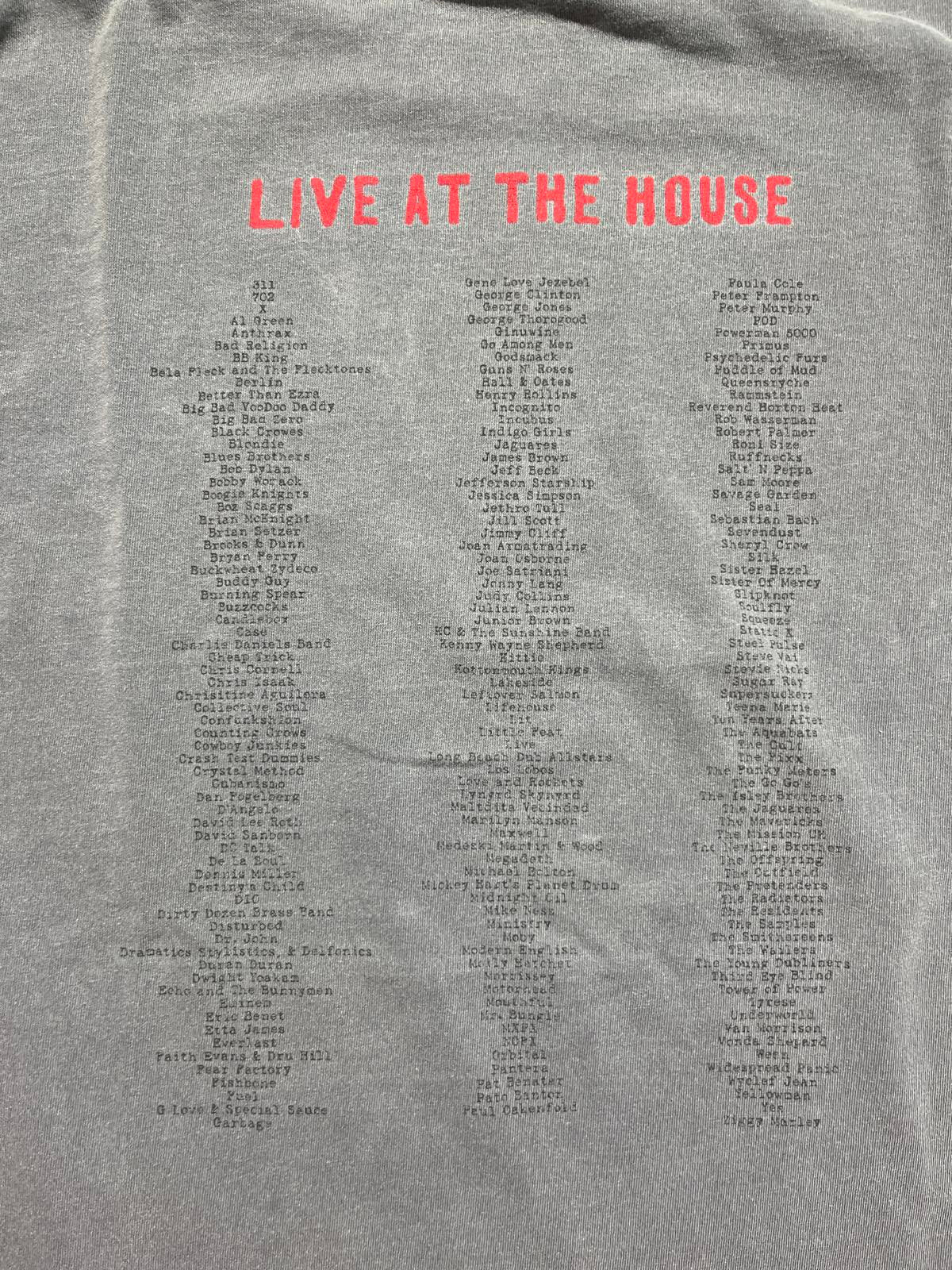 House of blues PreOwned 2XL Band tshirt