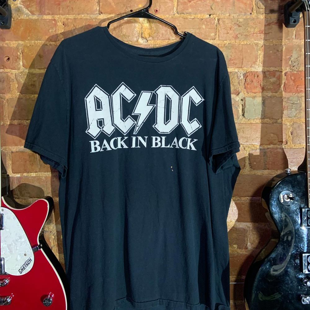 ACDC black Xlarge graphic vintage T-shirt