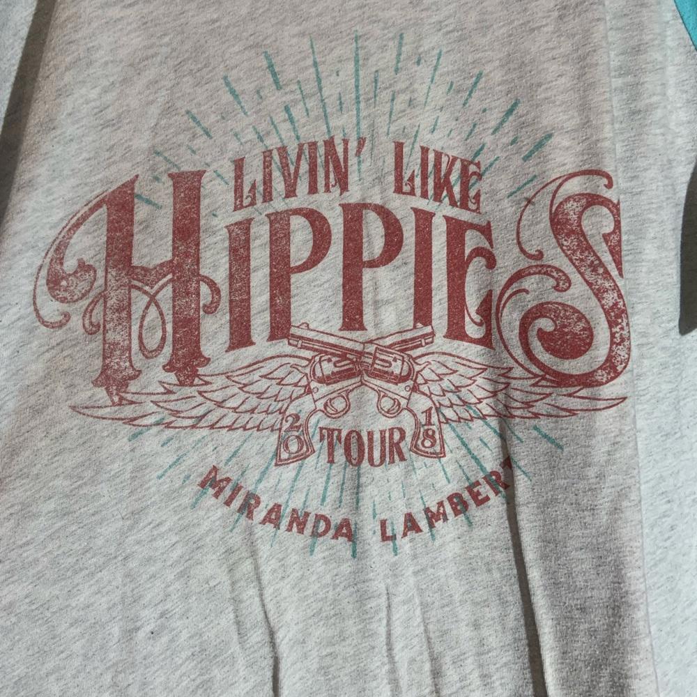 Miranda lambert Xlarge white & blue graphic tour T-shirt