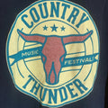 Country thunder festival 3xlarge black graphic vintage T-shirt