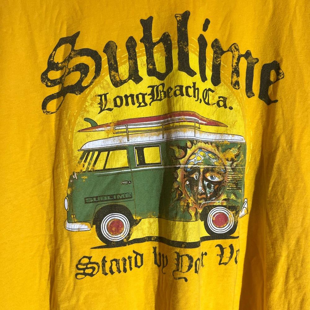 Sublime xlarge yellow graphic vintage preowned tshirt